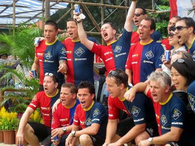 Liechtenstein Princely Navy team at 13 June 2010: Mui Wo Dragon Boat Race