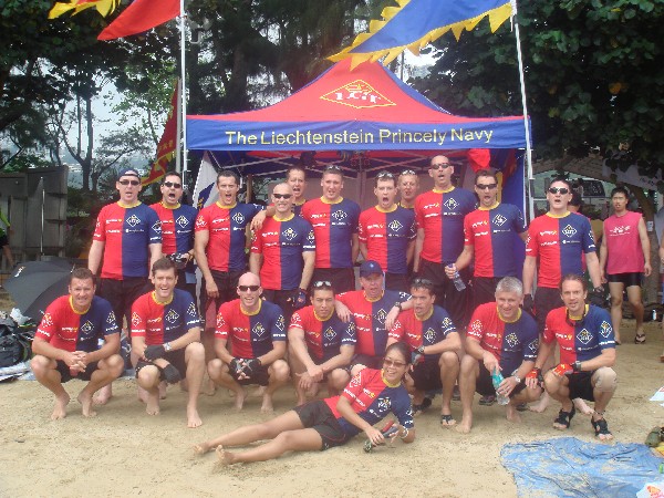 Liechtenstein Princely Navy team at 25 May 2008: 9th Deep Water Bay Dragon Boat Regatta