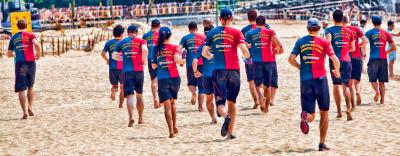 Liechtenstein Princely Navy team at 29 May 2011: Mui Wo Dragon Boat Race
