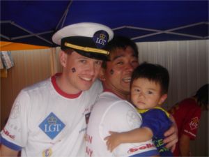 Liechtenstein Princely Navy team at June 18/19, 2005: Hong Kong International Dragon Boat Races 2005