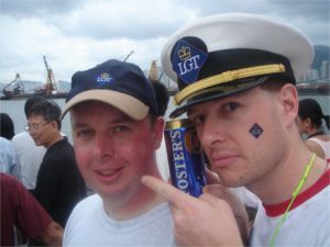 Liechtenstein Princely Navy team at June 18/19, 2005: Hong Kong International Dragon Boat Races 2005