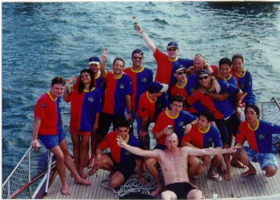 Liechtenstein Princely Navy team at June 2000 - Dragon Boat Race