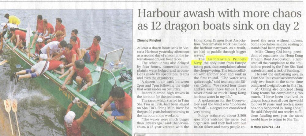 Little International Flavour to Dragon Boat Races