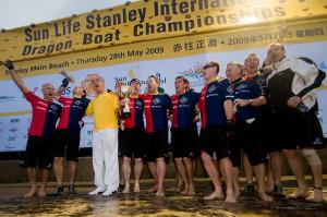 Liechtenstein Princely Navy team at 28 May 2009: Stanley Dragon Boat Championships
