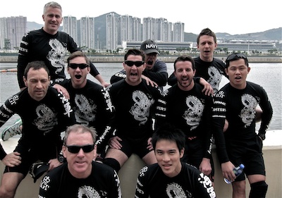 Liechtenstein Princely Navy team at 7 April 2013: Bank of China (Hong Kong) 56th Festival of Sports - Dragon Boat Races