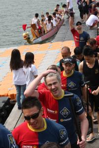 Liechtenstein Princely Navy team at 7 April 2013: Bank of China (Hong Kong) 56th Festival of Sports - Dragon Boat Races