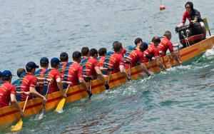 Liechtenstein Princely Navy team at 9 May 2010: HKIPC 11th Deep Water Bay Dragon Boat Races