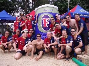 Liechtenstein Princely Navy team at May 13, 2007: 8th Deep Water Bay Dragon Boat Races